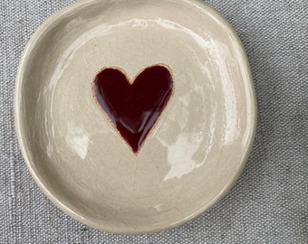 Heart jewellery dish