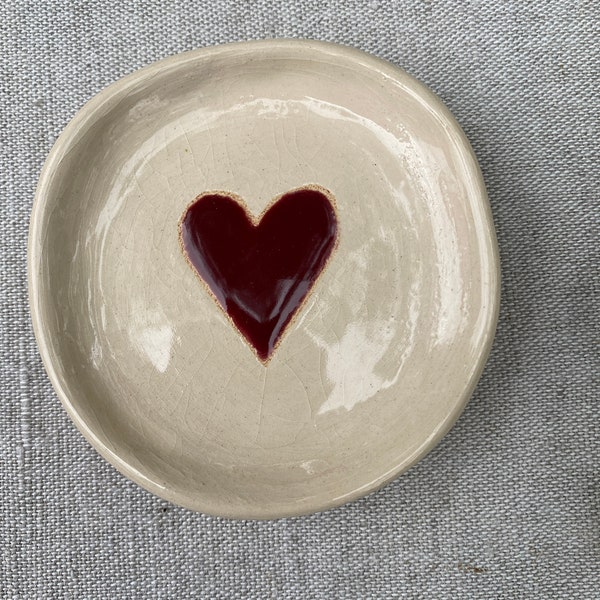 Heart jewellery dish