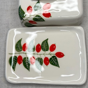Butter dish  Berries