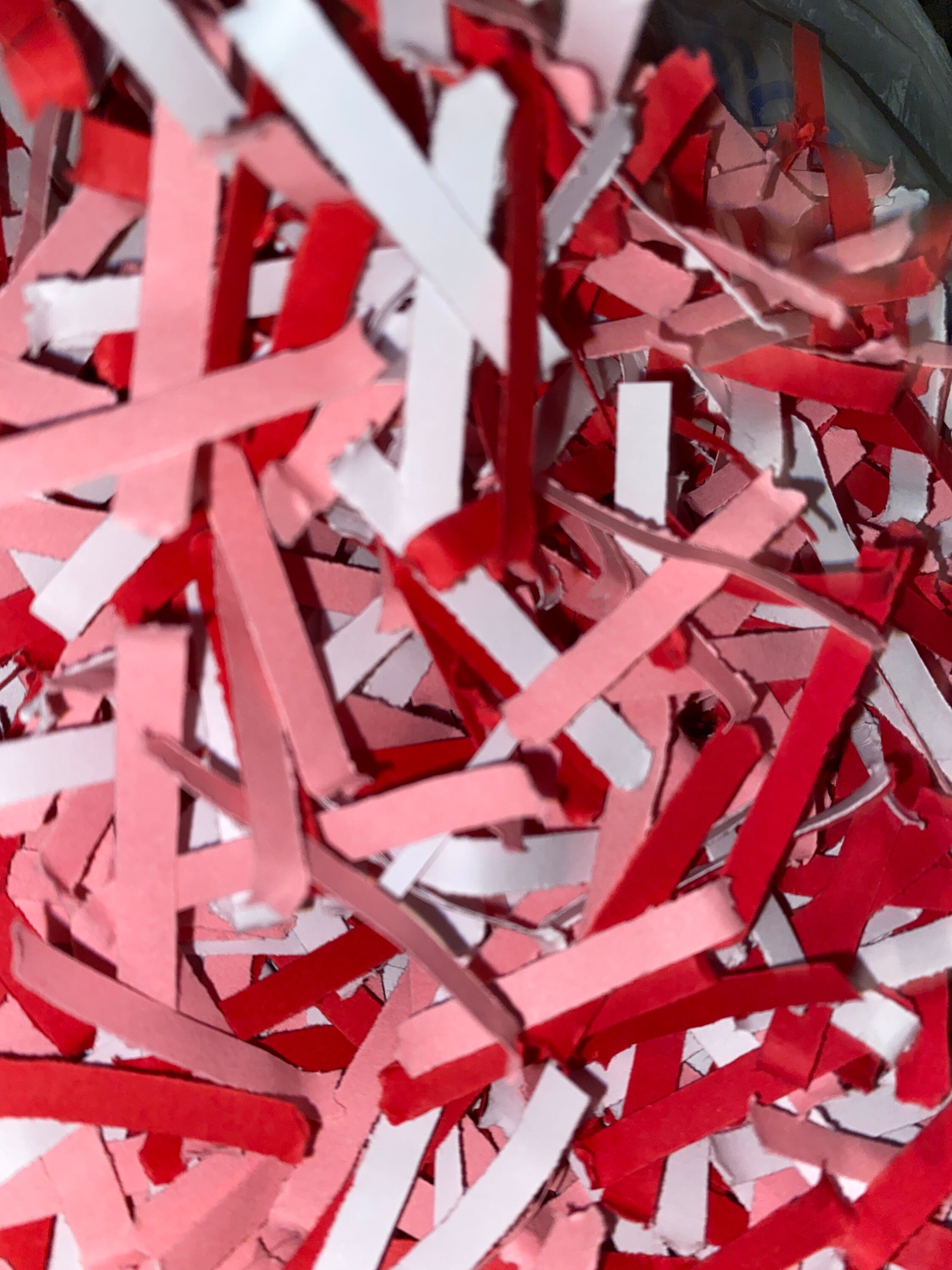 Valentine Colored Paper Shred Etsy Israel