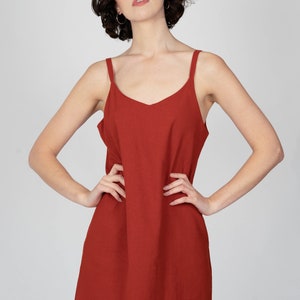 CAHRLIE Dress / 100% Organic Cotton Dress / Natural Cotton Minimal Dress / Boho dress / Sustainable Fabric / Slip Dress / Sleeveless Dress
