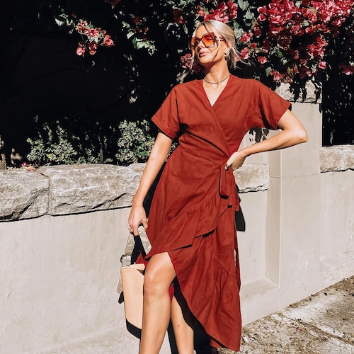 100 organic cotton dresses Women's 100% Midi Tank Dress have for your summer wardrobe The Sky Organic Cotton Dress