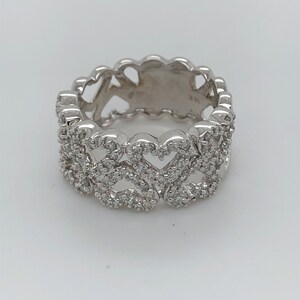 Double Heart Diamond Ring