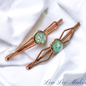 Iridescent Hair clips, Hair slides, Bobby pin Clips, Womens hair pins, Hair accessory, Bright accessories for hair