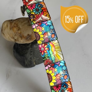 Florale Französische Haarspange für dickes Haar, Handgefertigte Haarspange