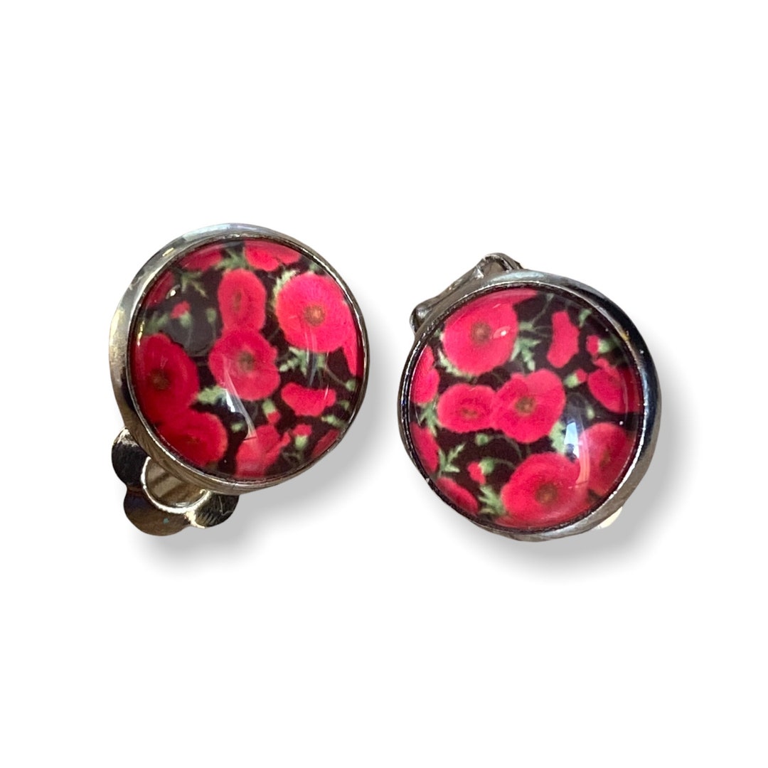 Small Clip on Earrings Clip on Earrings Uk Poppy Poppy Etsy UK