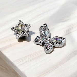 RHINESTONE Kroko-Charms, Charms für Schuhe, Kroko-Schuh-Strassstein-Accessoires, Kroko-Clips und Charms, Kroko-Zubehör