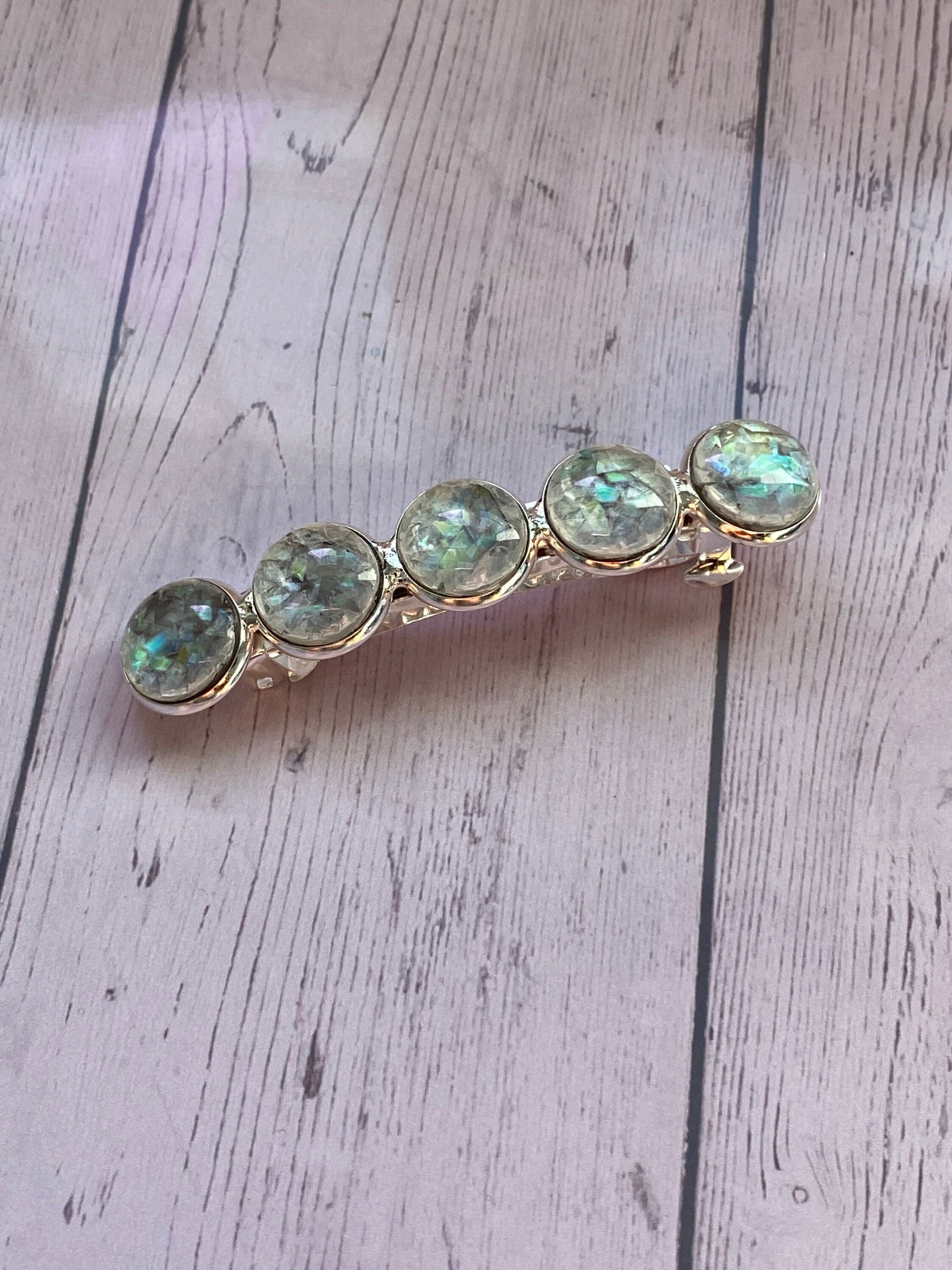 French Barrette, Adult French Barrette, Cabochon Hair Clips, Womens hair clip, Secure Fastening Hair Accessories, Barrette clips for hair.
