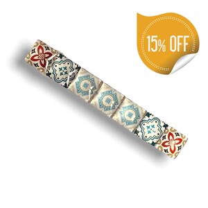 Pasador para el pelo con diseño de mosaico bohemio: clip seguro de aleación de zinc