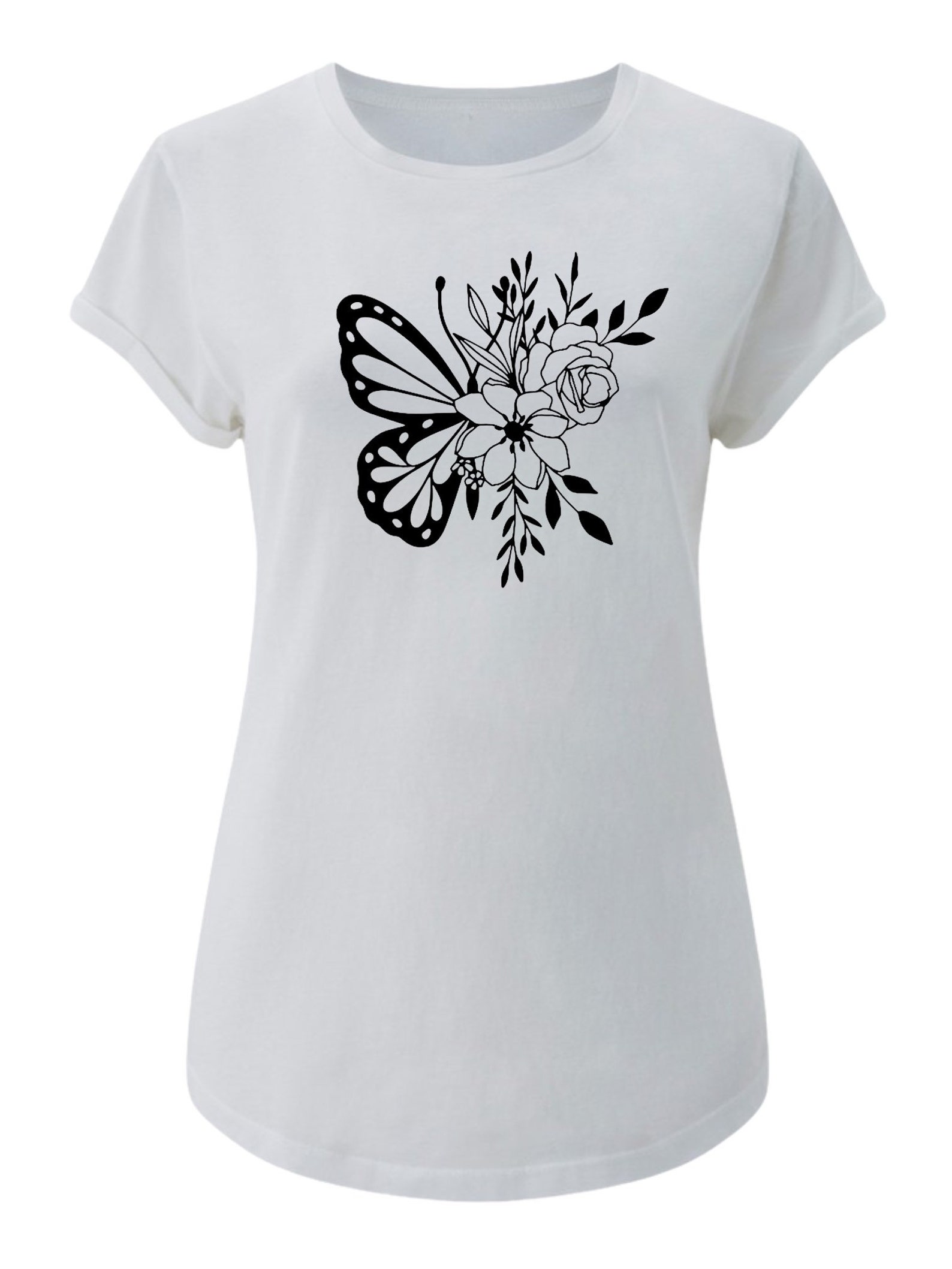 Butterfly Top Womens Butterfly Tshirt Tshirt Women With Etsy UK