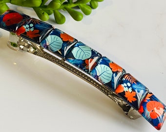 Thick hair barrette for women, Long hair clips, Colorful hair slide jewellery, Hair Accessories for Women with long hair uk