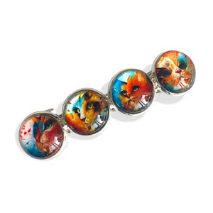 Süße Katzen Haar-Accessoires, Damen Haarspange, Französisch Haarspange sichere Haarspangen, Haarspange und Clips, Damen Haarspangen, Katzen Haarspange,