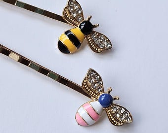 Botanical Inspired Bee Hair Pin-vintage Victorian Art Deco  display picture 1