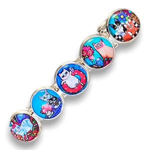 Süße Katzen Haar Accessoires, Damen Haarspange, Französische Haarspange sichere Haarspangen für alle Haartypen. Katzen Geschenk für sie