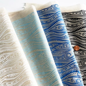 Underglaze Transfer, Ceramic Decal - Stylized Waves