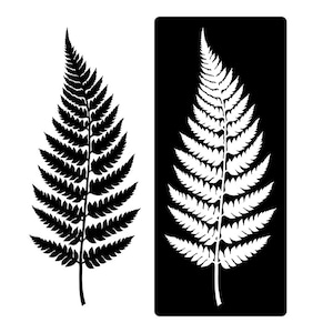 Fern #1 Stencil, Clay Stencil