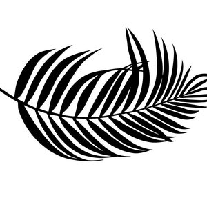 Palm Frond Stencil, Clay Stencil