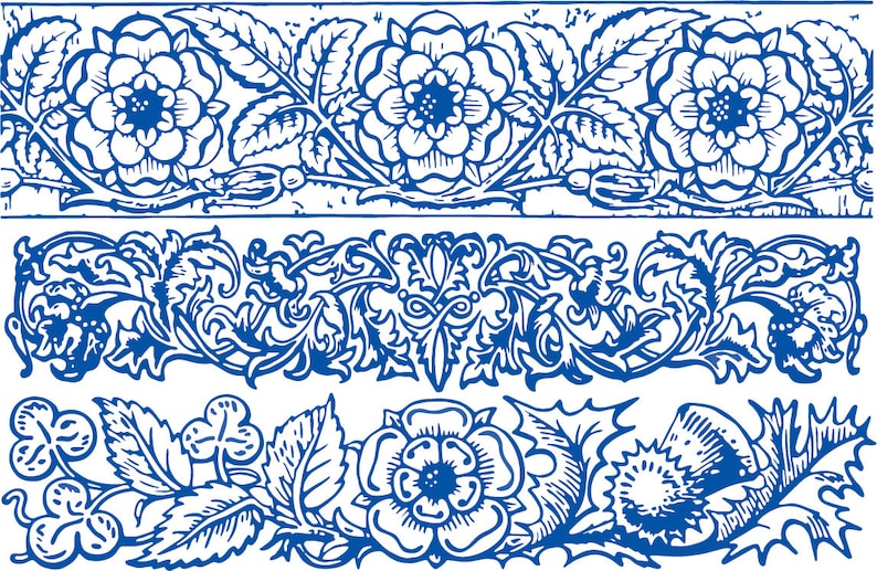 Underglaze Transfer Ceramic Decal Woodcut Panels Etsy