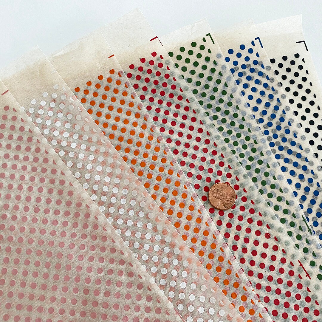 Underglaze Transfer, Ceramic Decal - Polka Dots