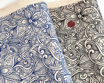 Underglaze Transfer, Ceramic Decal - Paisley