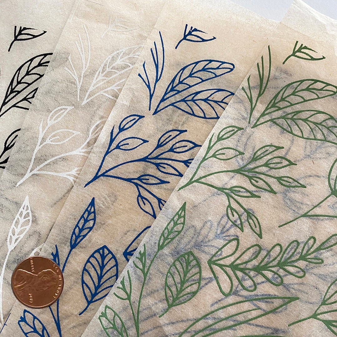 Underglaze Transfer, Ceramic Decal - Plants and Flowers