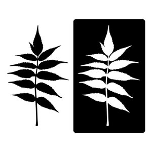 Sumac #1 Stencil, Stencil for Clay