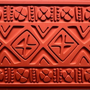 Rubber Texture Mat “Boho Print”, Rubber Stamp/Stamp for Clay, Printmakers