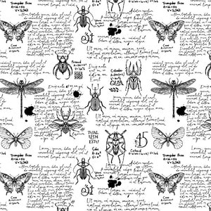 Trasferimento sotto smalto, decalcomania in ceramica - Bugs in Script
