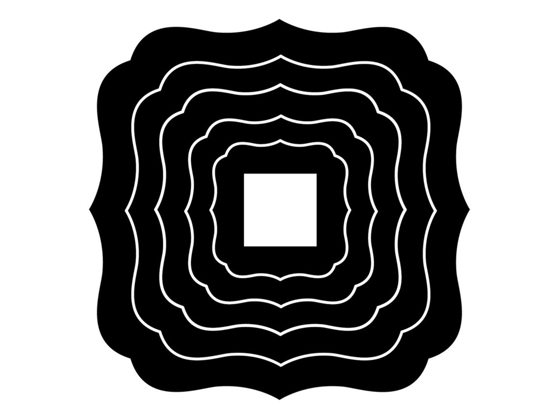 Flourish Square Rim Template Set for GR Pottery Forms (digital Download ...