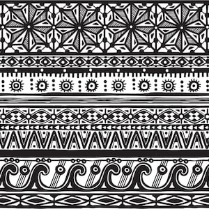 Underglaze Transfer, Ceramic Decal - Graphic Panels #1