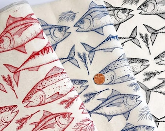 Underglaze Transfer, Ceramic Decal - Tale of Three Fishes
