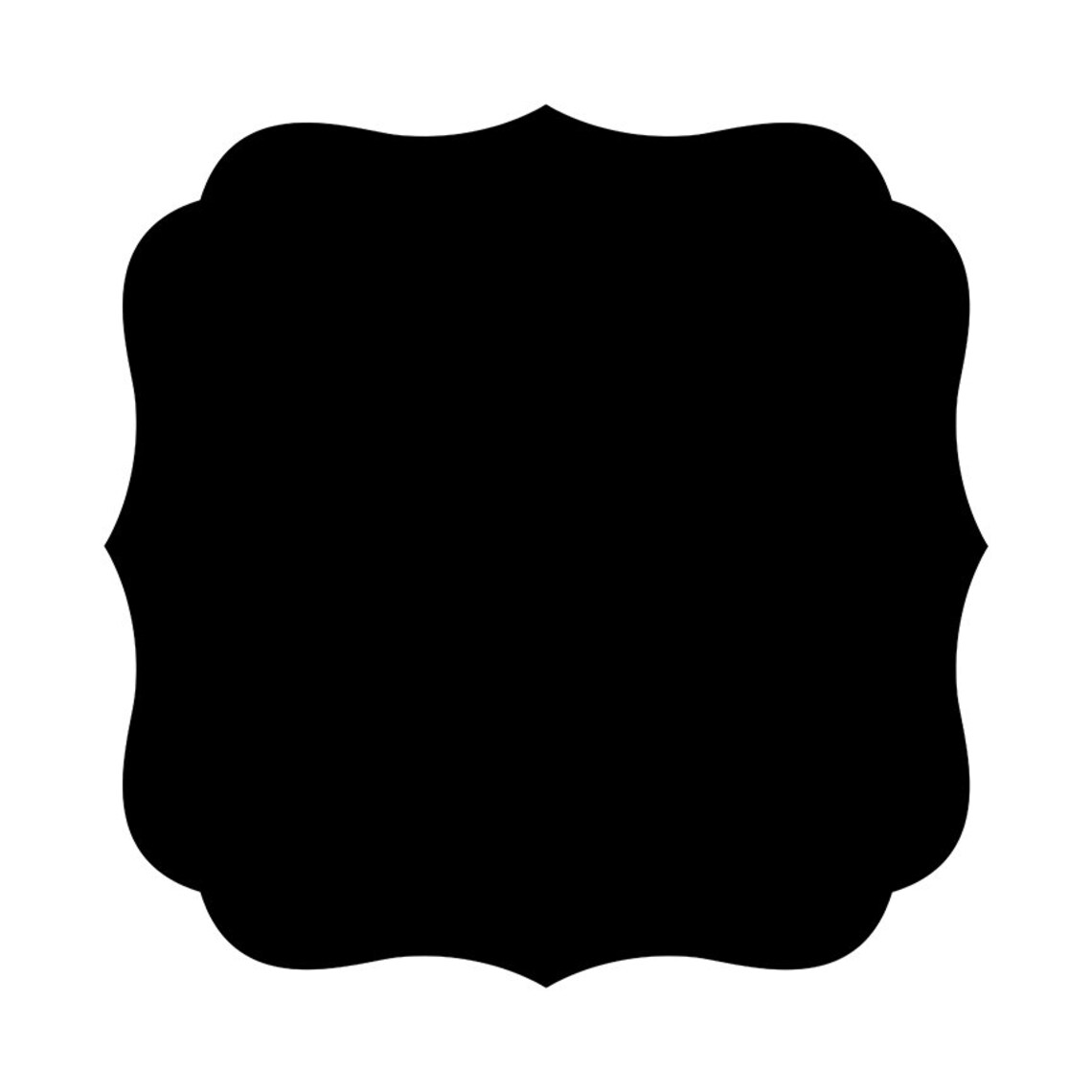 Square Soft Flourish 2 Digital Rim Template Set for Clay, Templates for ...