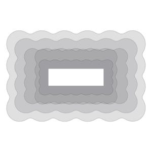 Plantillas de borde de ondas rectangulares para arcilla