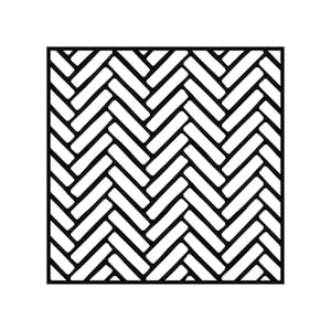Herringbone quadratische Schablone, Schablone für Clay