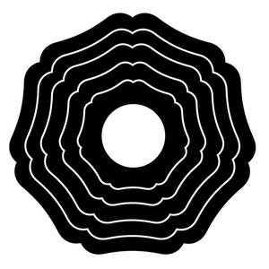 Round Heptagon Digital Rim Template Set for Clay, Templates for GR Pottery Forms, Printable Templates