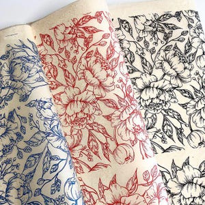 Underglaze Transfer, Ceramic Decal - Peonies