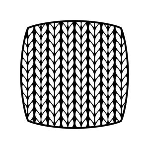 Stockinette Spherical Square Stencil, Stencil for Clay