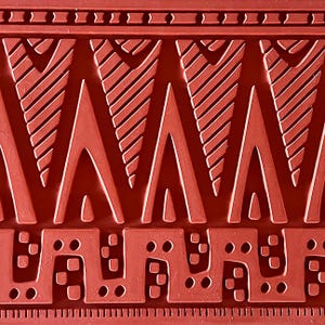 Rubber Texture Mat “Graphic Panels #2”, Rubber Stamp/Stamp for Clay, Printmakers