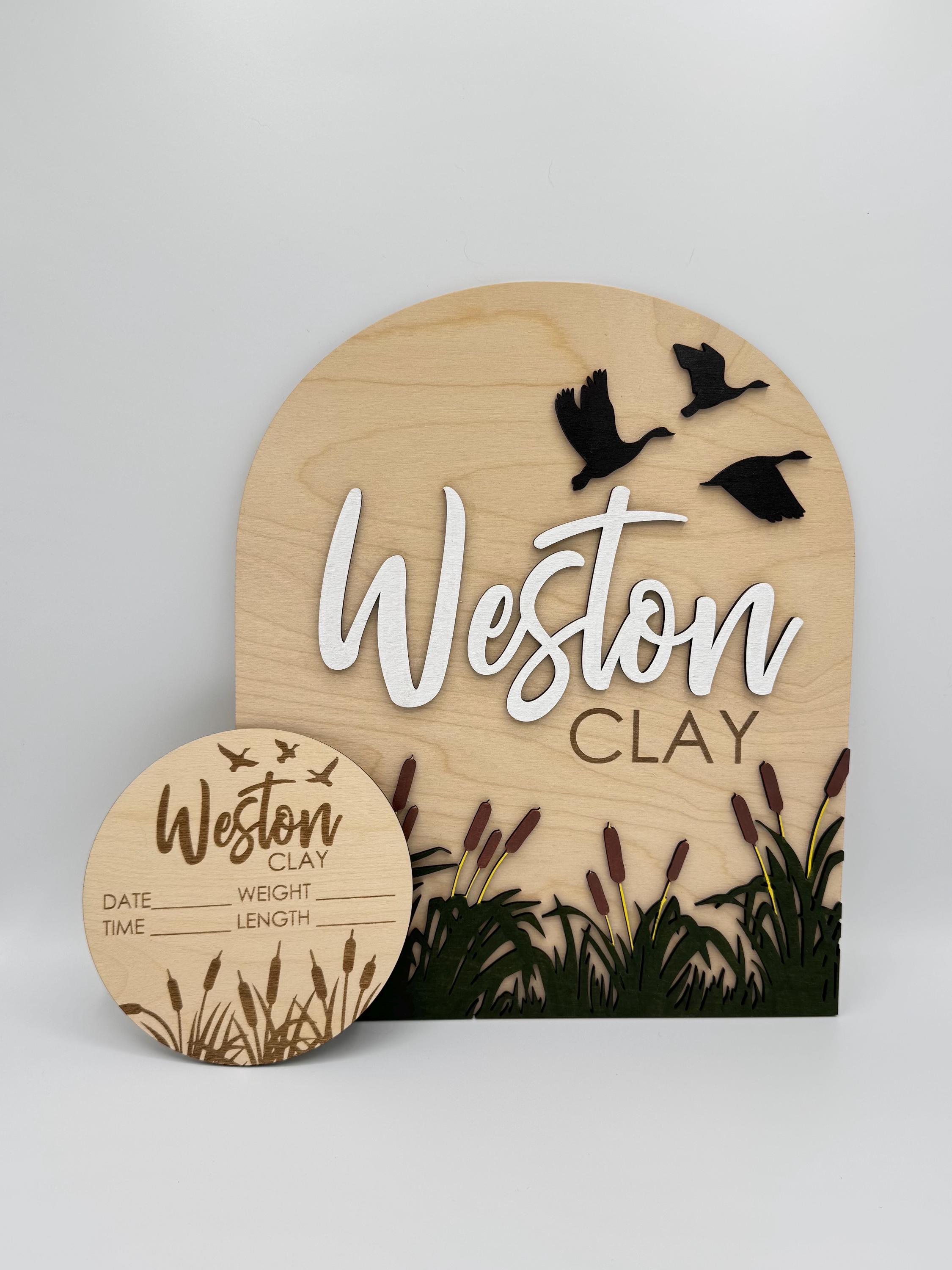 DIGITAL DOWNLOAD Baby Name Announcement Photo Prop Sign | SVG | Laser ...