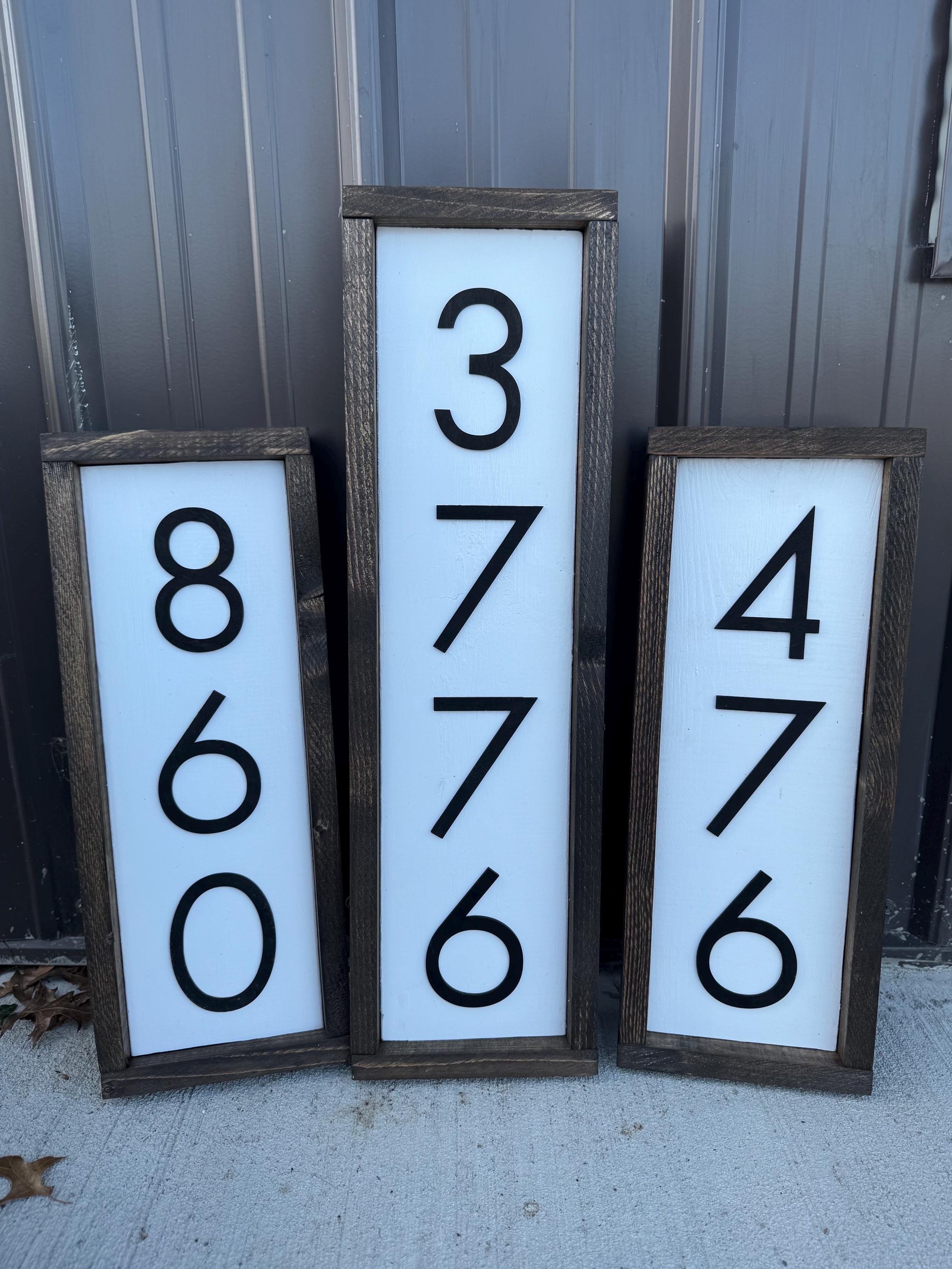 Framed House Number Sign | Porch Decor | Realtor Closing Gift | New ...