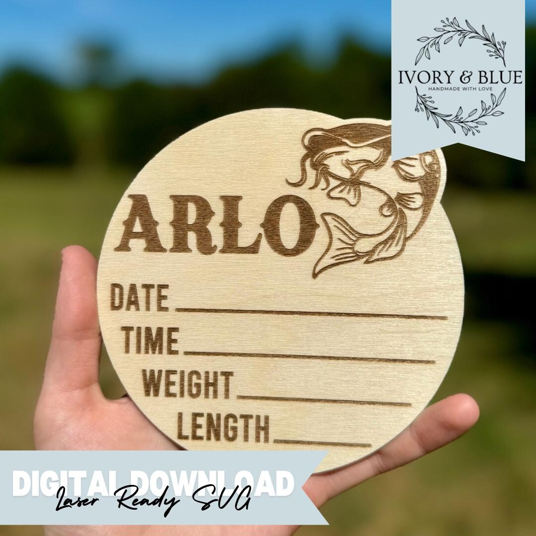DIGITAL DOWNLOAD Baby Name Announcement Photo Prop Sign | SVG | Laser ...