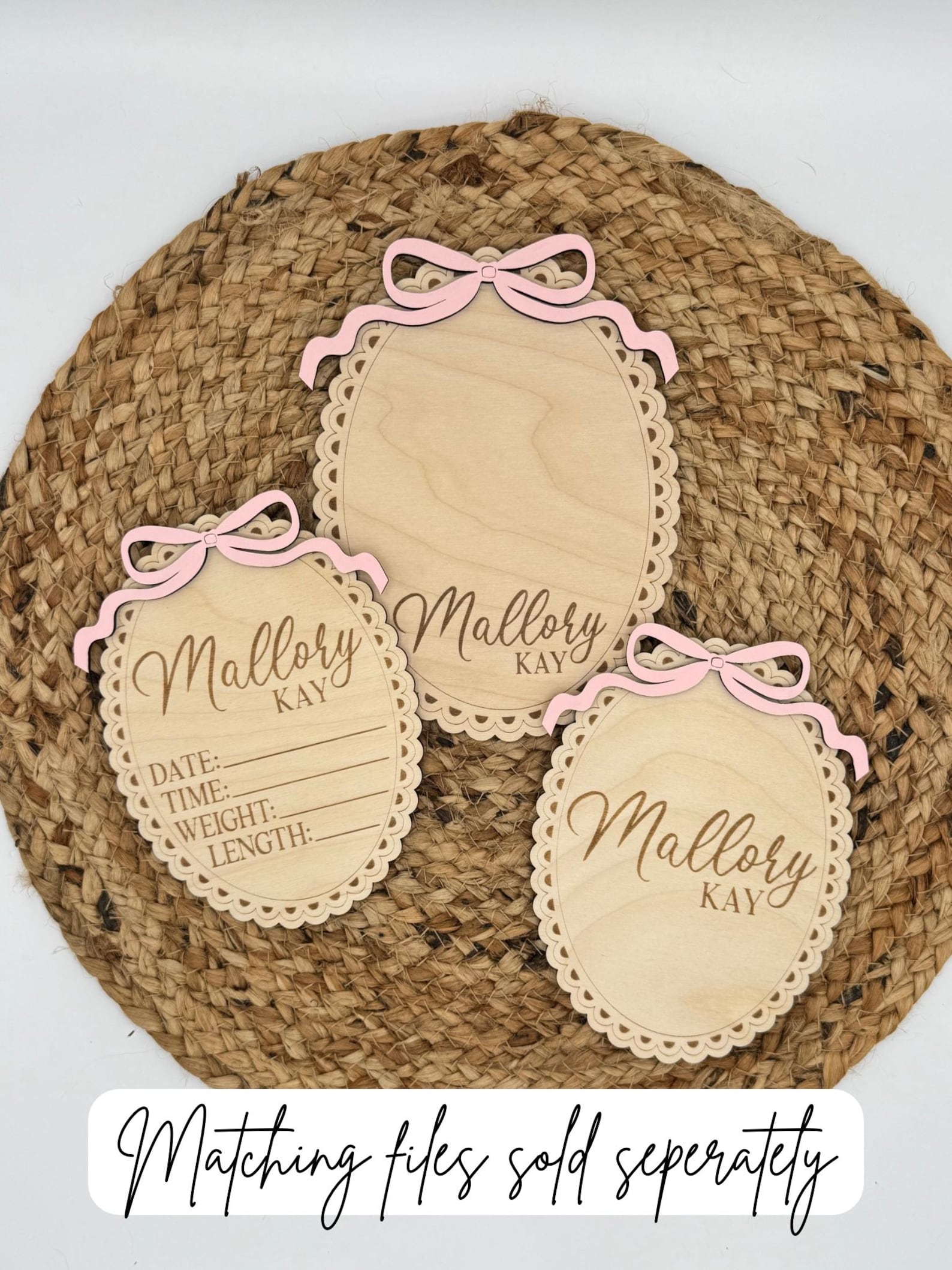 DIGITAL DOWNLOAD Baby Name Announcement Photo Prop Sign | SVG | Laser ...