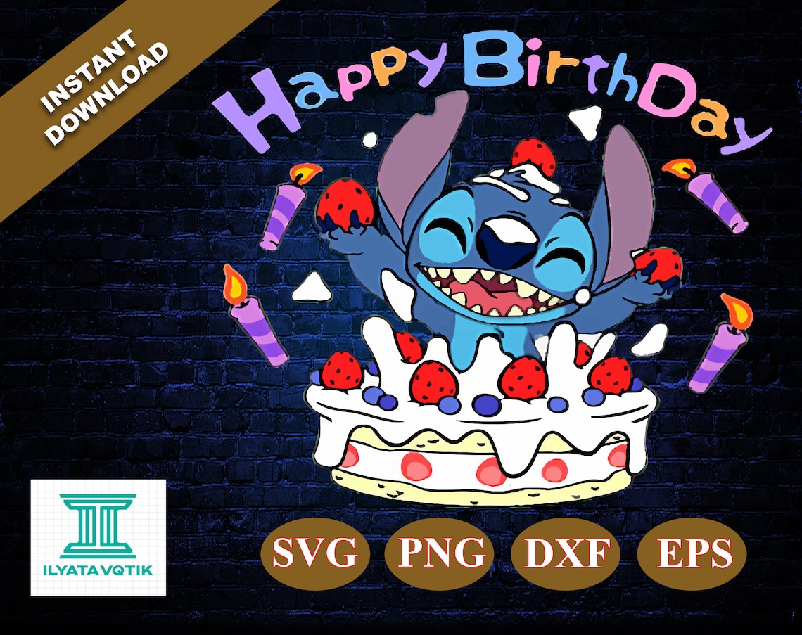 It's My Birthday Stitch Svg Birthday Svg Stitch Birthday | Etsy
