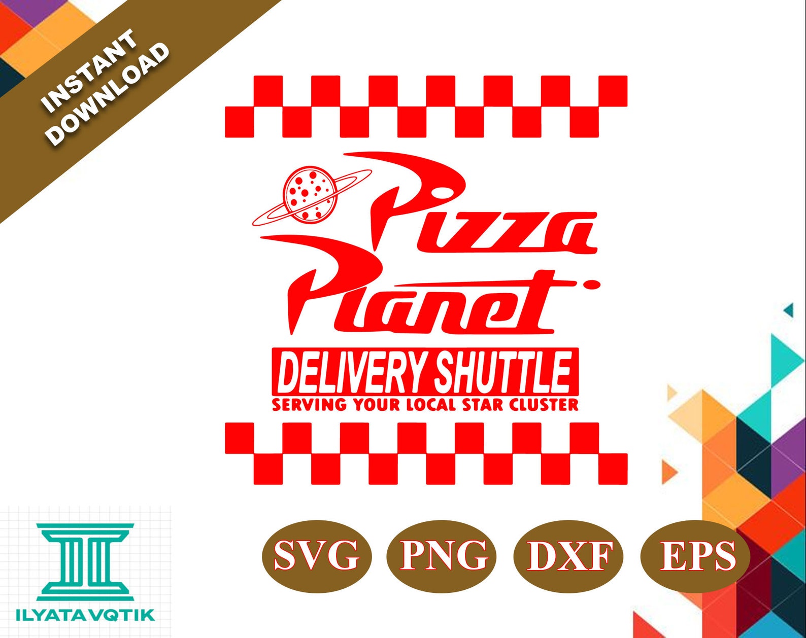 Pizza Planet Logo SVG Disney Pixar Toy Story SVG svg png  Etsy