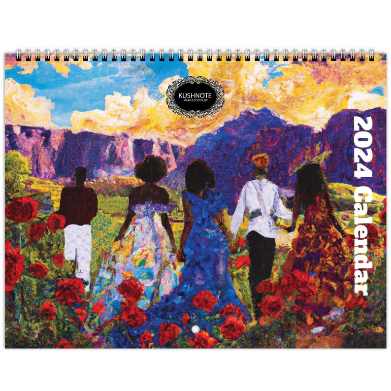 We Out Here 2024 Art Wall Calendar Etsy