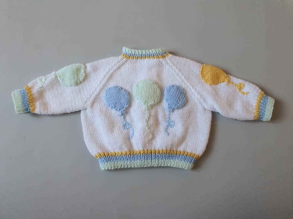 3-6 months approx hand knitted and hand embroidered | Etsy