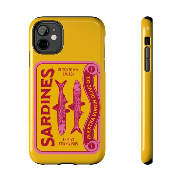 Sardines iPhone Case. Fish iPhone Case. Fish. Nautical Design. Nautical.