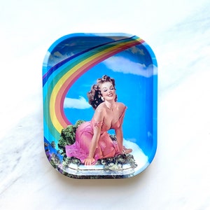 Over the Rainbow • Rolling Tray • Decorative Tray • Stoner Girl • Accessories • Gifts for Her • Stoner • Stoner Gifts • Stoner Gifts for Her