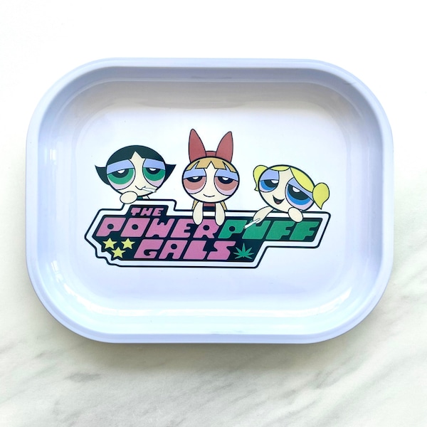 Mellowpuff Girls • Rolling Tray • Decorative Tray • Smoke Accessories • Gifts for Her • Tobacco Rolling Tray