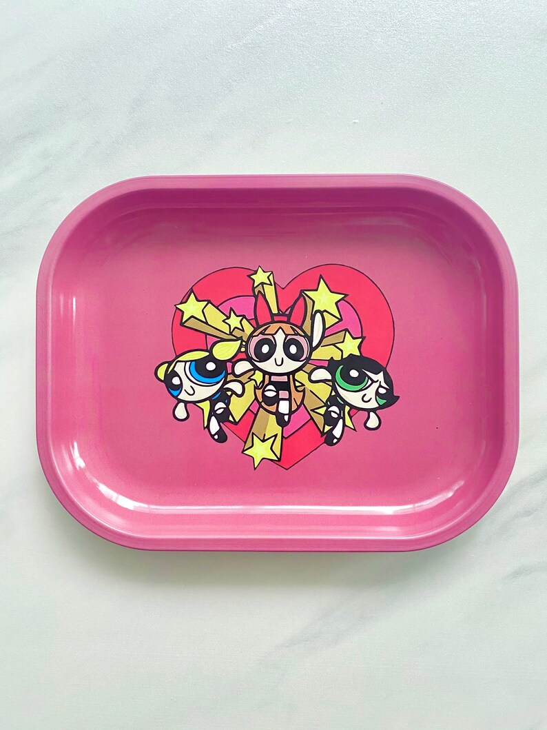 Powerpuff Girls Rolling Tray Decorative Tray Stoner Girl Etsy